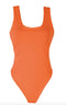 FLURO ORANGE 80S LEOTARD